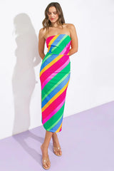 ALL OR NOTHING PONTI MIDI DRESS - Flying Tomato - Flyclothing LLC