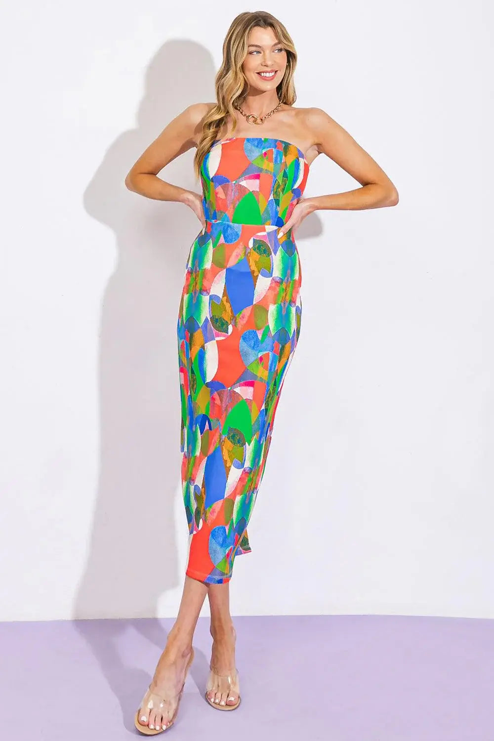 DANCING DIVA PONTI TUBE DRESS - Flying Tomato - Flyclothing LLC