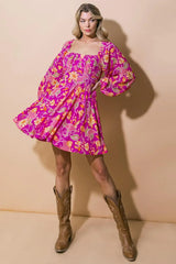 THRIVING ALL NIGHT WOVEN MINI DRESS - Flying Tomato - Flyclothing LLC
