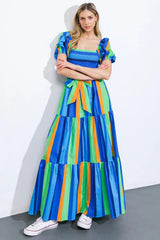 ALL ABOUT THE VIBE WOVEN MAXI DRESS - Flying Tomato - Flyclothing LLC