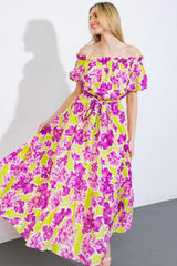 I'M IN CHARGE WOVEN MIDI DRESS - Flying Tomato - Flyclothing LLC