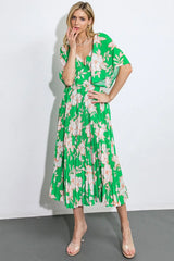 MESSAGE IN A BOTTLE WOVEN MIDI DRESS - Flying Tomato - Flyclothing LLC