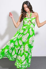 CAUSE A SCENE WOVEN MIDI DRESS - Flying Tomato - Flyclothing LLC
