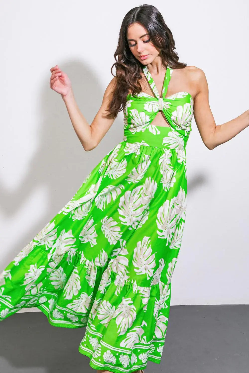 CAUSE A SCENE WOVEN MIDI DRESS - Flying Tomato - Flyclothing LLC
