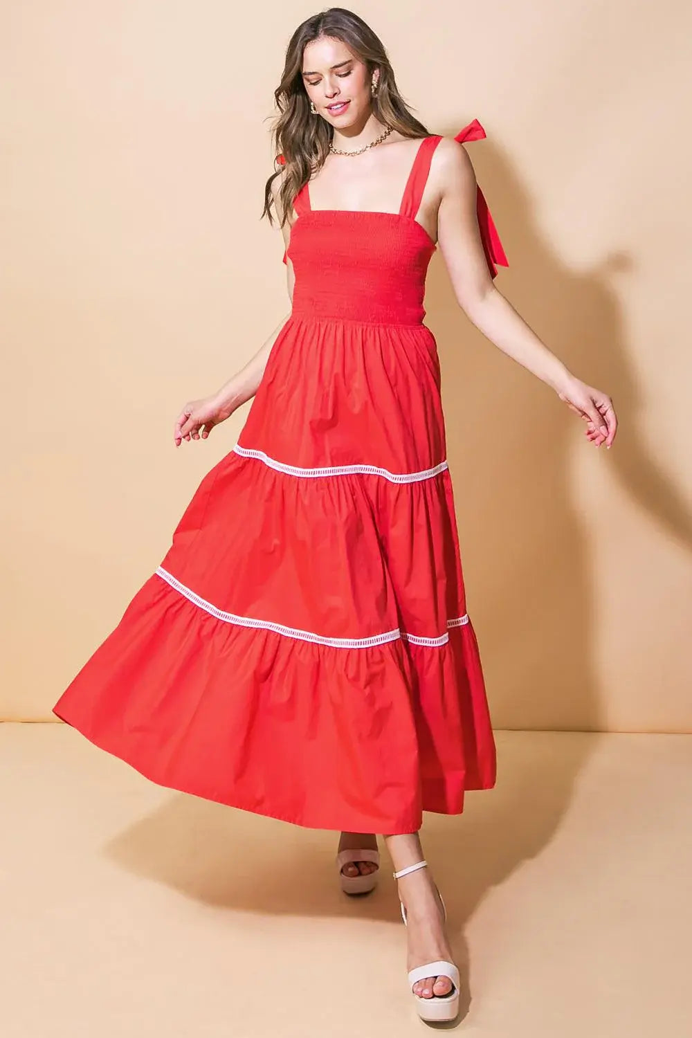BETTER THAN EVER POPLIN MIDI DRESS - Flying Tomato - Flyclothing LLC