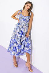 FINDING MY PEACE WOVEN MIDI DRESS - Flying Tomato - Flyclothing LLC