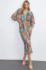NOTHING'S CHANGED WOVEN MIDI DRESS - Flying Tomato - Flyclothing LLC