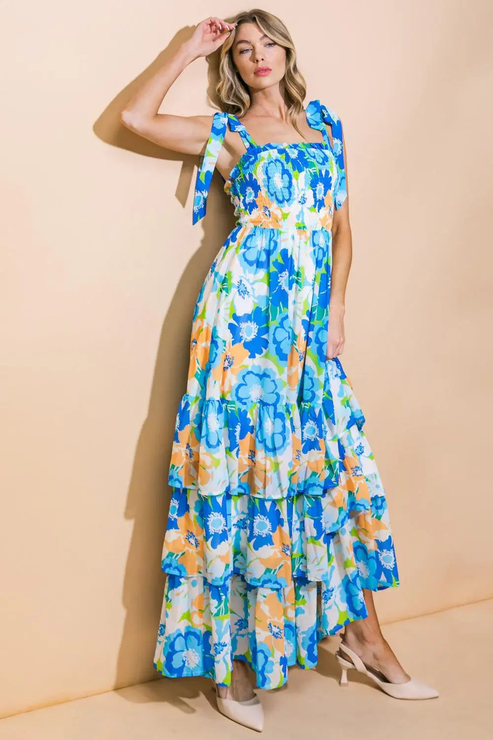 NO MATTER WHERE WOVEN MAXI DRESS - Flying Tomato - Flyclothing LLC