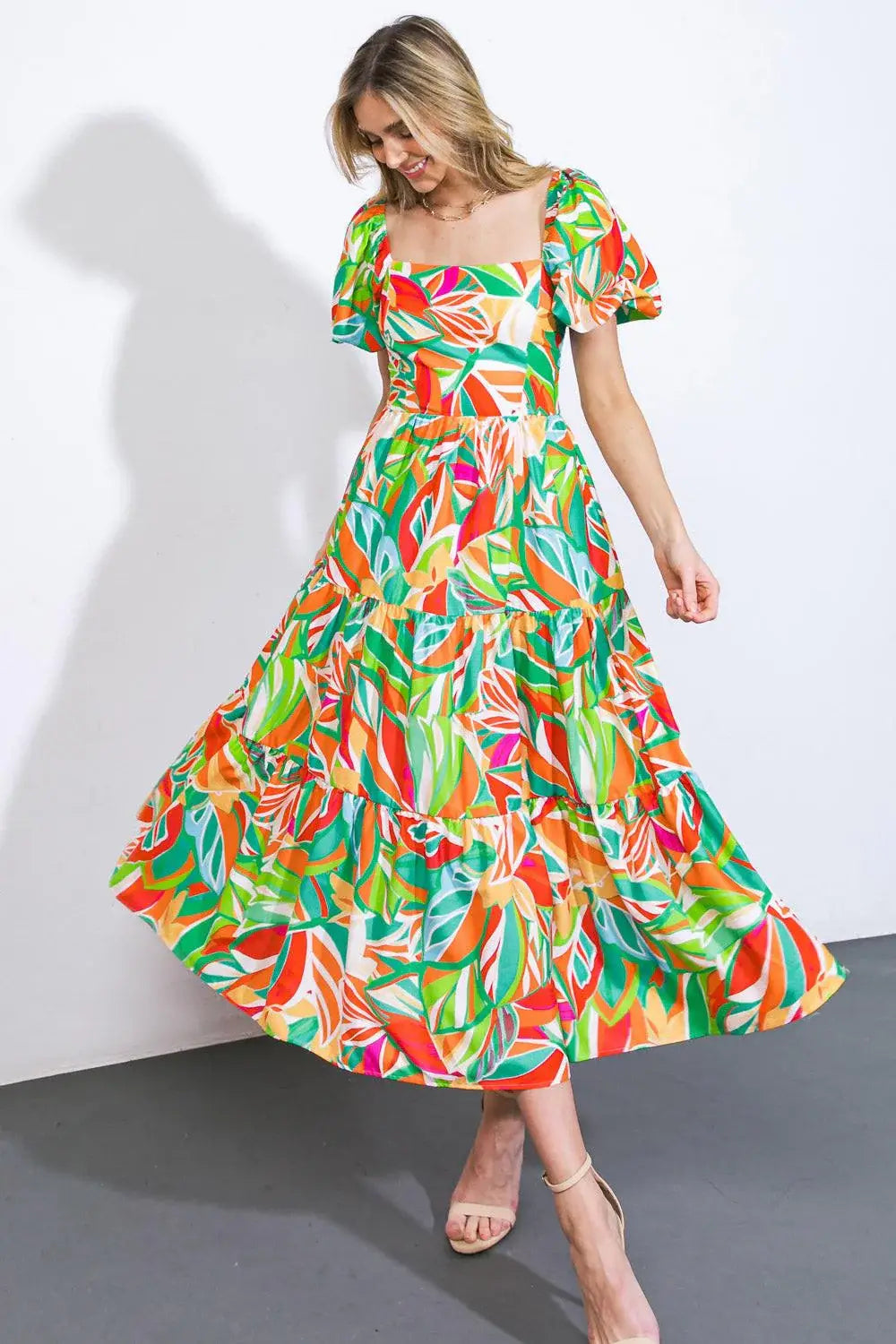 LONG LOST LOVER WOVEN MIDI DRESS - Flying Tomato - Flyclothing LLC
