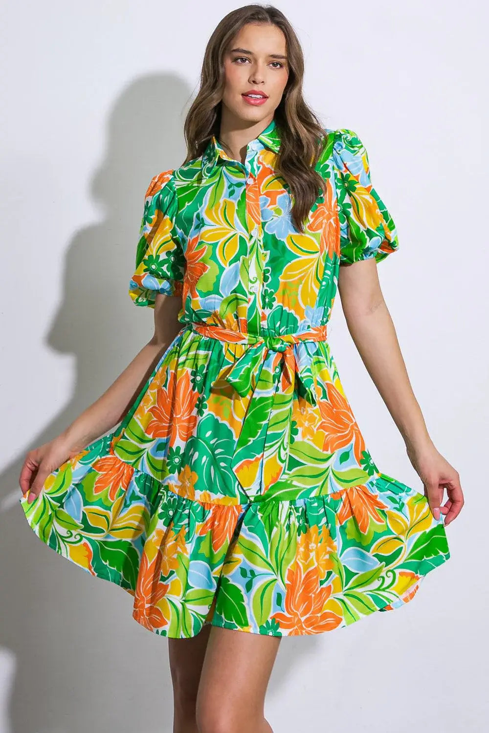 END GAME WOVEN MINI DRESS - Flying Tomato - Flyclothing LLC