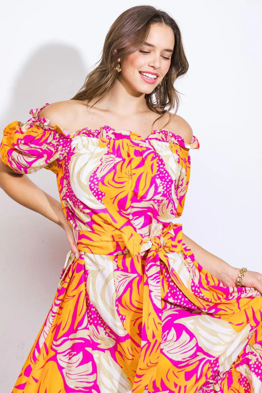 SCENIC OUTINGS WOVEN MINI DRESS - Flying Tomato - Flyclothing LLC