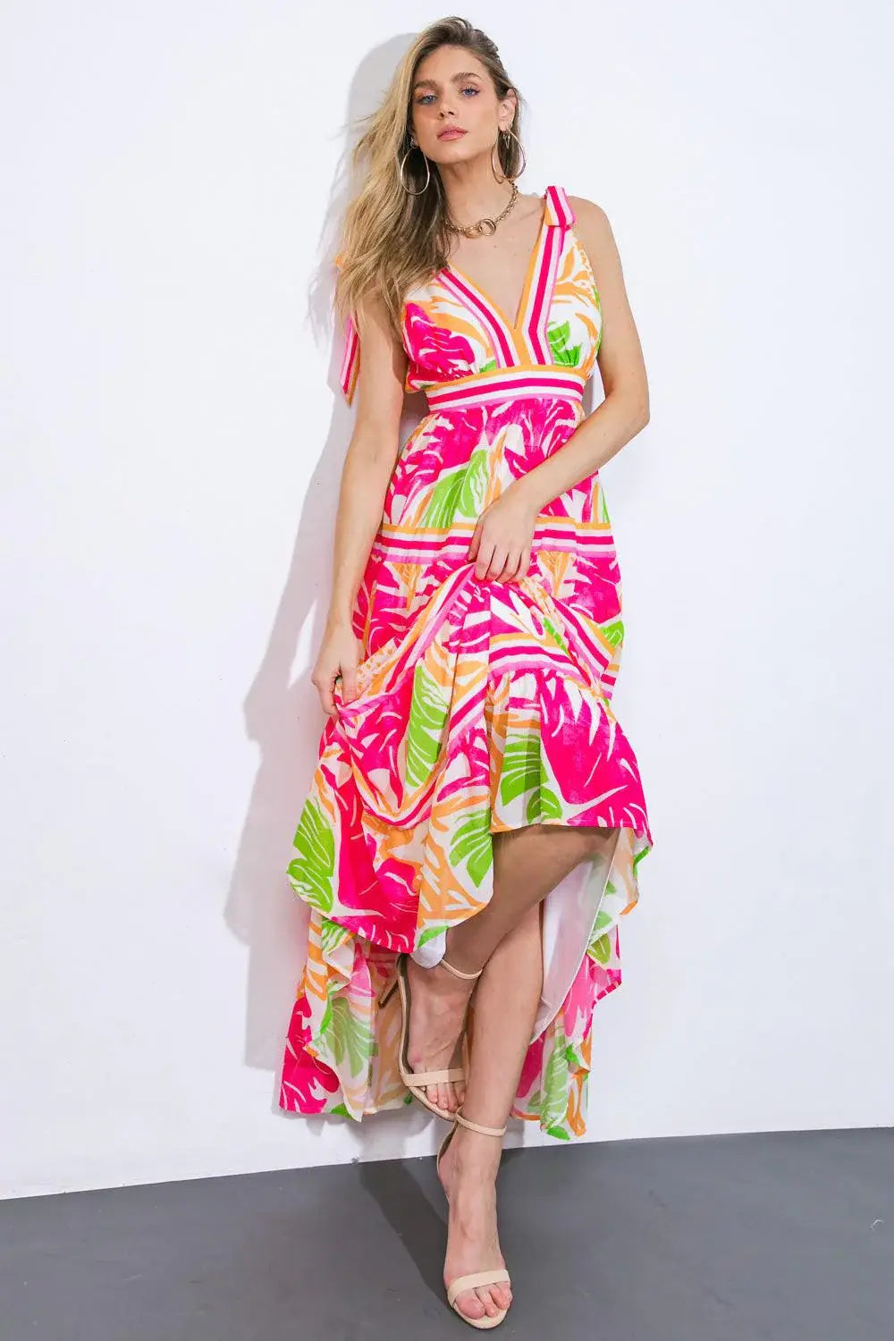 TAKE THE TRAILS WOVEN MAXI DRESS - Flying Tomato - Flyclothing LLC