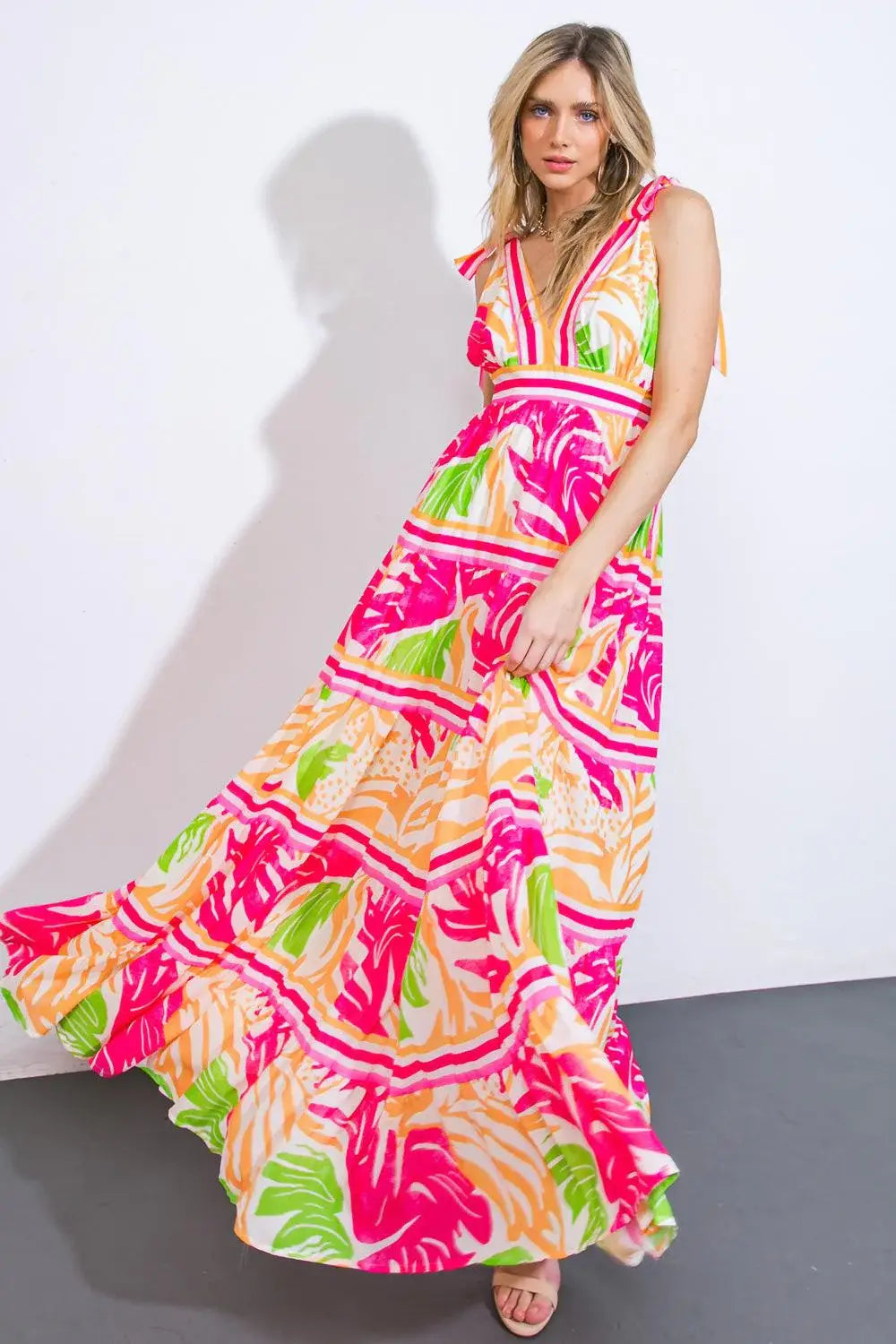 TAKE THE TRAILS WOVEN MAXI DRESS - Flying Tomato - Flyclothing LLC