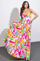 UP TO CHANCE WOVEN MAXI DRESS - Flying Tomato - Flyclothing LLC