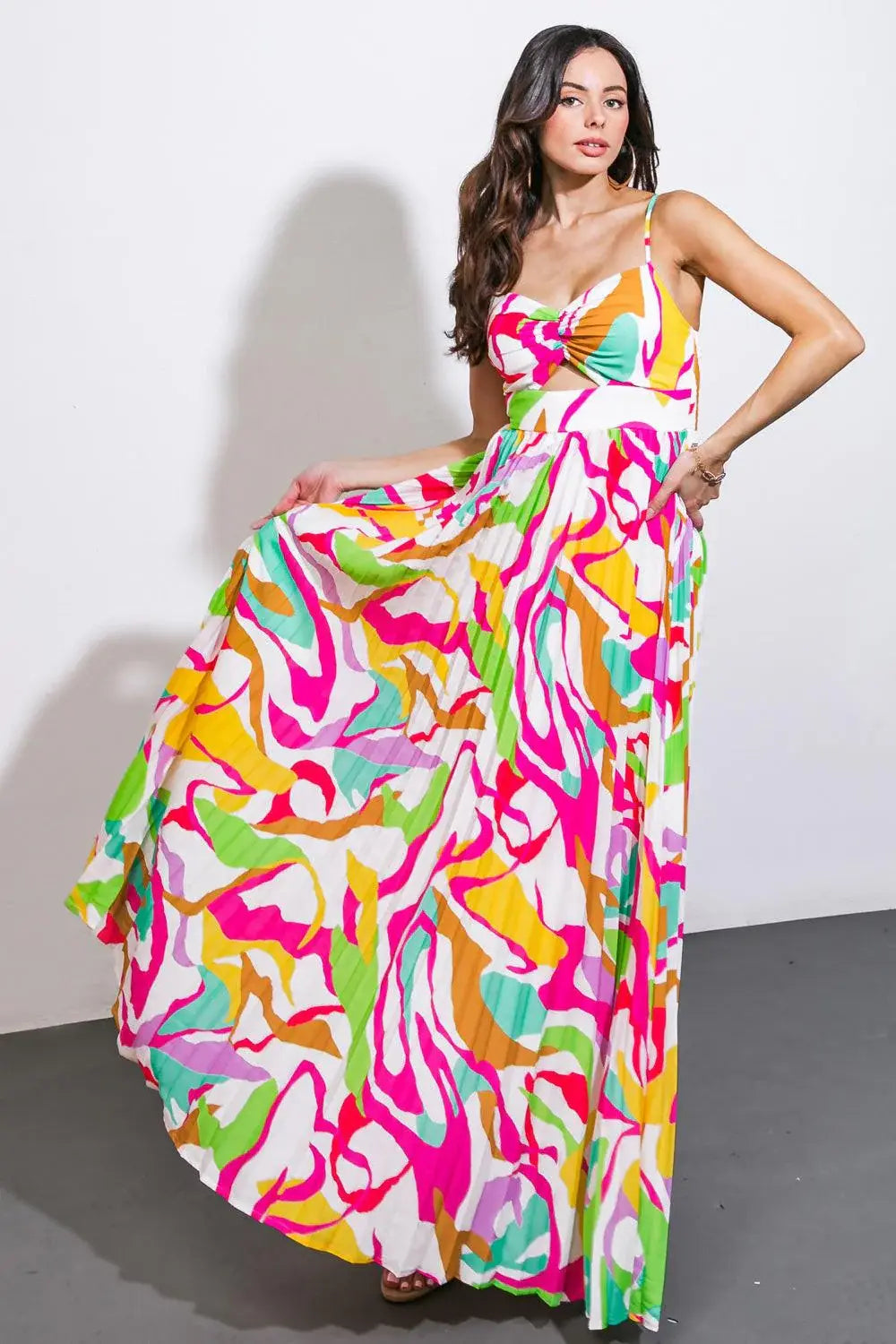 UP TO CHANCE WOVEN MAXI DRESS - Flying Tomato - Flyclothing LLC