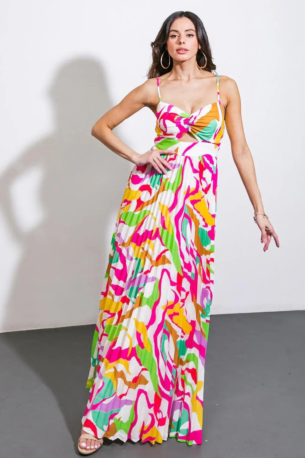 UP TO CHANCE WOVEN MAXI DRESS - Flying Tomato - Flyclothing LLC