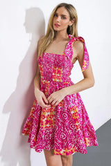 DANCING IN THE SUN WOVEN MINI DRESS - Flying Tomato - Flyclothing LLC