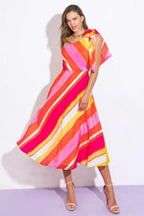 SWEETEN THE DAY WOVEN MIDI DRESS - Flying Tomato - Flyclothing LLC