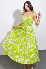 A PASSIONATE HEART WOVEN MIDI DRESS - Flying Tomato - Flyclothing LLC