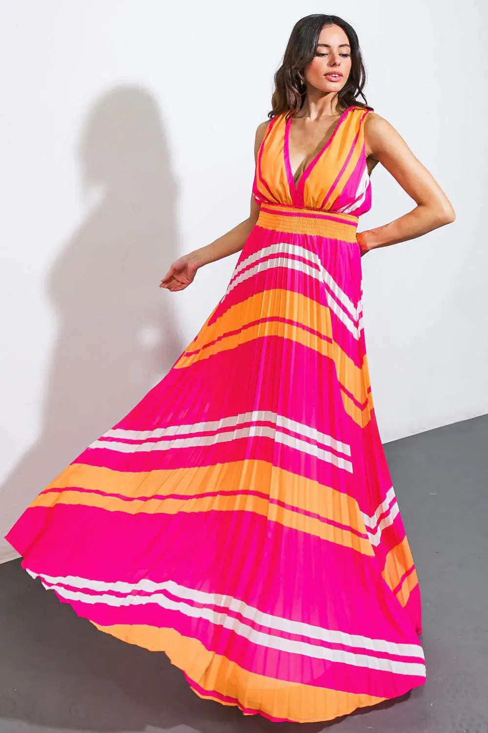 A QUICK TRIP WOVEN MAXI DRESS - Flying Tomato - Flyclothing LLC