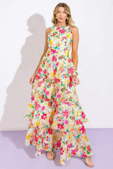 DEL REY HIGH RISE WOVEN MAXI DRESS - Flying Tomato - Flyclothing LLC