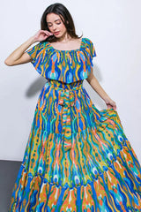 DARE TO BE YOU WOVEN MAXI DRESS - Flying Tomato - Flyclothing LLC