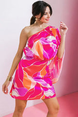 DESERT EXPRESS WOVEN SATIN MINI DRESS - Flying Tomato - Flyclothing LLC