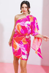 DESERT EXPRESS WOVEN SATIN MINI DRESS - Flying Tomato - Flyclothing LLC
