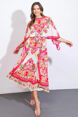 STUCK ON YOU WOVEN MIDI DRESS - Flying Tomato - Flyclothing LLC