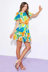 LISTEN TO THE MUSIC WOVEN MINI DRESS - Flying Tomato - Flyclothing LLC