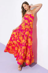 CLOSE TO YOUR HEART WOVEN MAXI DRESS - Flying Tomato - Flyclothing LLC