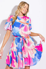 BAYSIDE BRUNCH WOVEN MINI DRESS - Flying Tomato - Flyclothing LLC