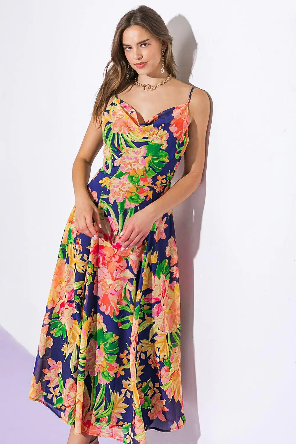 SWEETEST SOUL WOVEN MIDI DRESS - Flying Tomato - Flyclothing LLC
