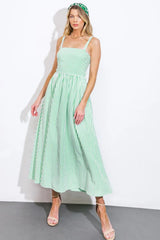 ATTRACTING LOOKS WOVEN MIDI DRESS - Flying Tomato - Flyclothing LLC