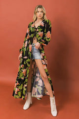 BEIN WITH THE BASICS WOVEN MAXI COVER UP - Flying Tomato - Flyclothing LLC