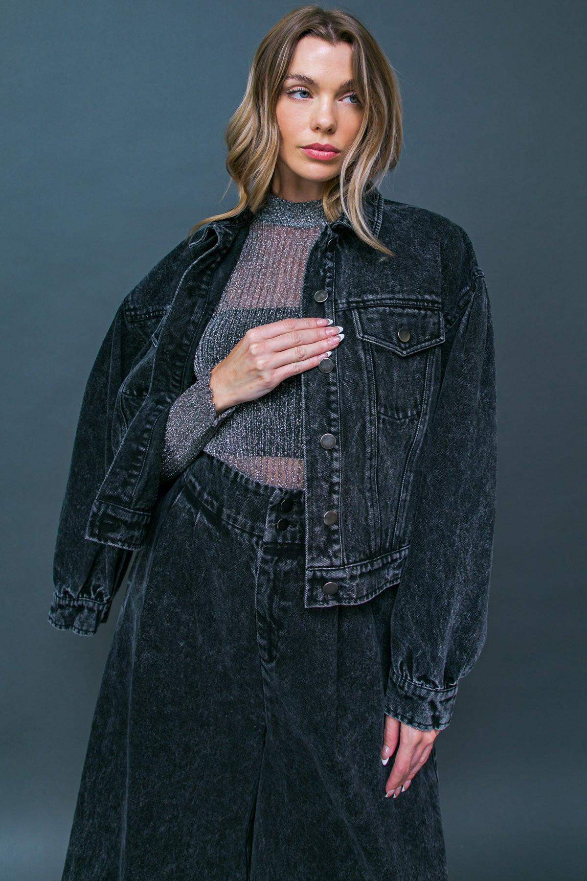 SEE YOU GO DENIM JACKET - Flying Tomato - Flyclothing LLC