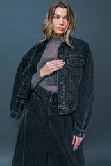 SEE YOU GO DENIM JACKET - Flying Tomato - Flyclothing LLC