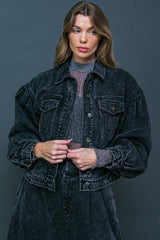 SEE YOU GO DENIM JACKET - Flying Tomato - Flyclothing LLC