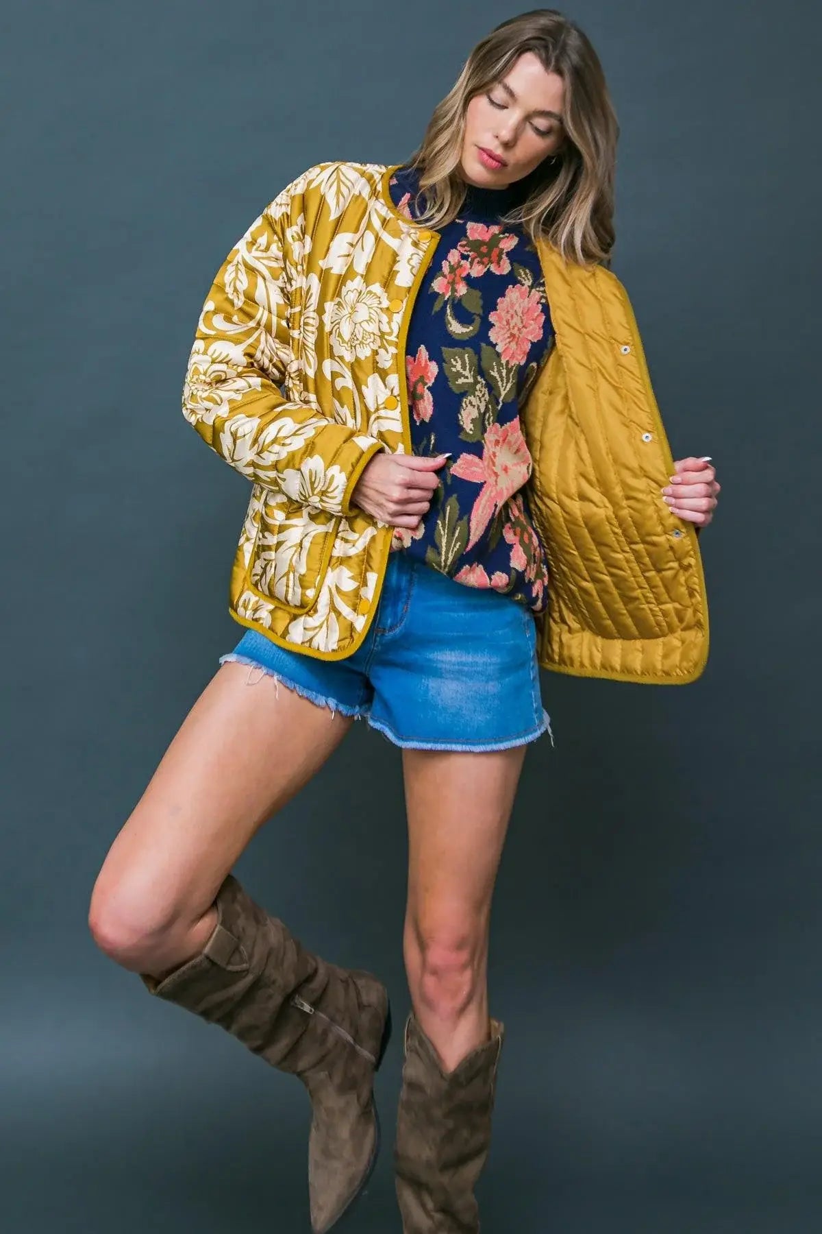 TOTALLY CONVINCED WOVEN PUFF JACKET - Flying Tomato - Flyclothing LLC