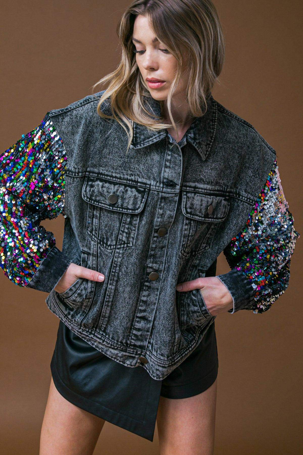 GOING THERE WASHED DENIM JACKET - Flying Tomato - Flyclothing LLC