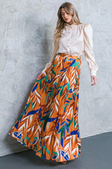FEELS LIKE FALL WOVEN MAXI SKIRT - Flying Tomato - Flyclothing LLC