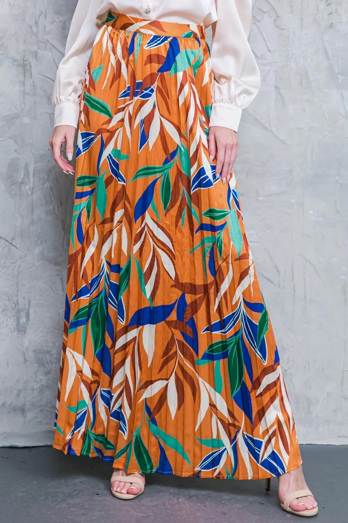 FEELS LIKE FALL WOVEN MAXI SKIRT - Flying Tomato - Flyclothing LLC