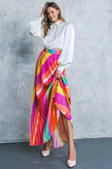DRAMATIC DREAMS WOVEN SKIRT - Flying Tomato - Flyclothing LLC
