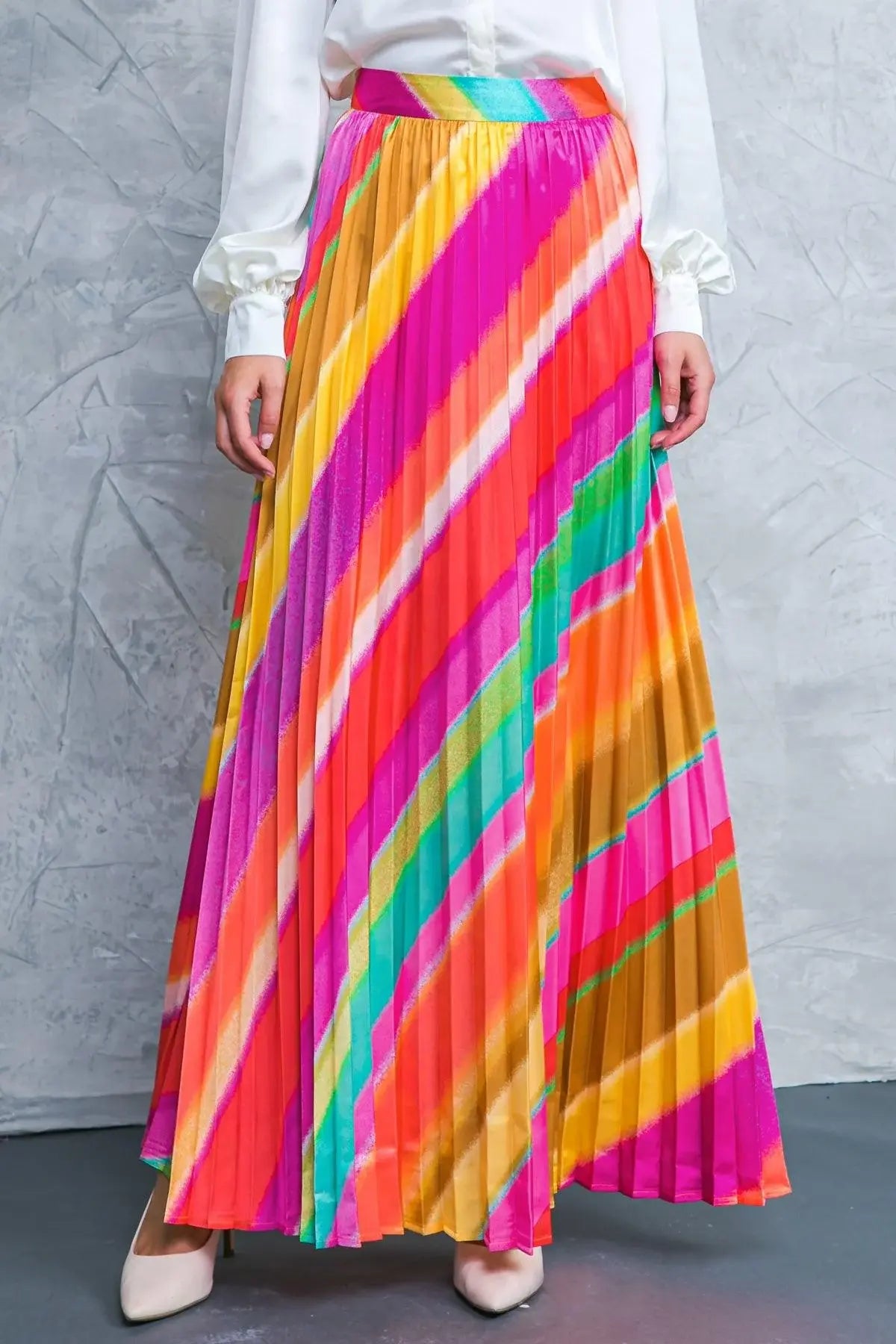 DRAMATIC DREAMS WOVEN SKIRT - Flying Tomato - Flyclothing LLC