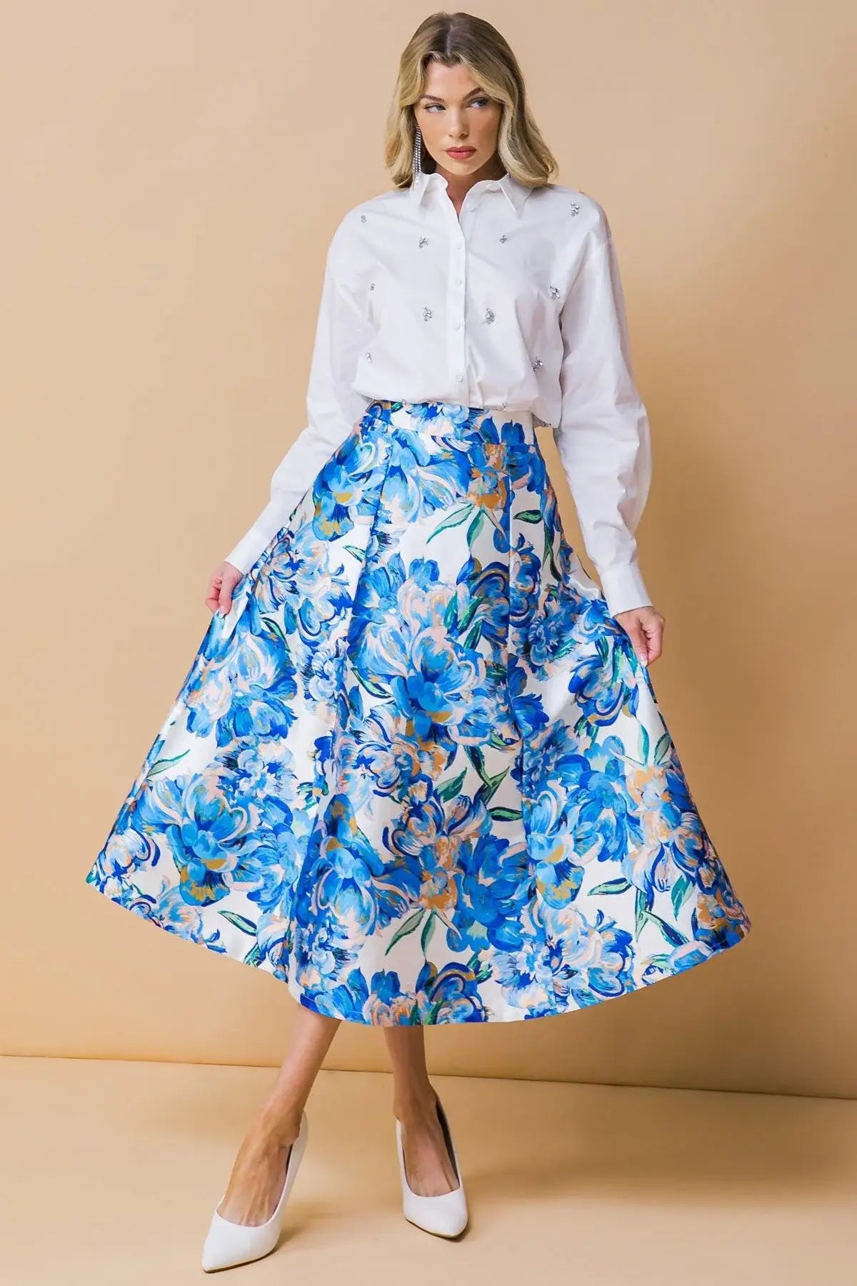 LIMITLESS RADIANCE WOVEN SKIRT - Flying Tomato - Flyclothing LLC
