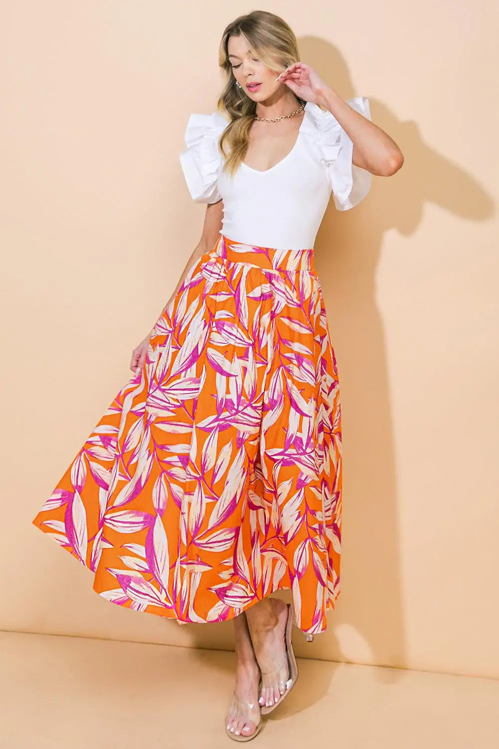 A WORLD OF GOOD WOVEN SKIRT - Flying Tomato - Flyclothing LLC