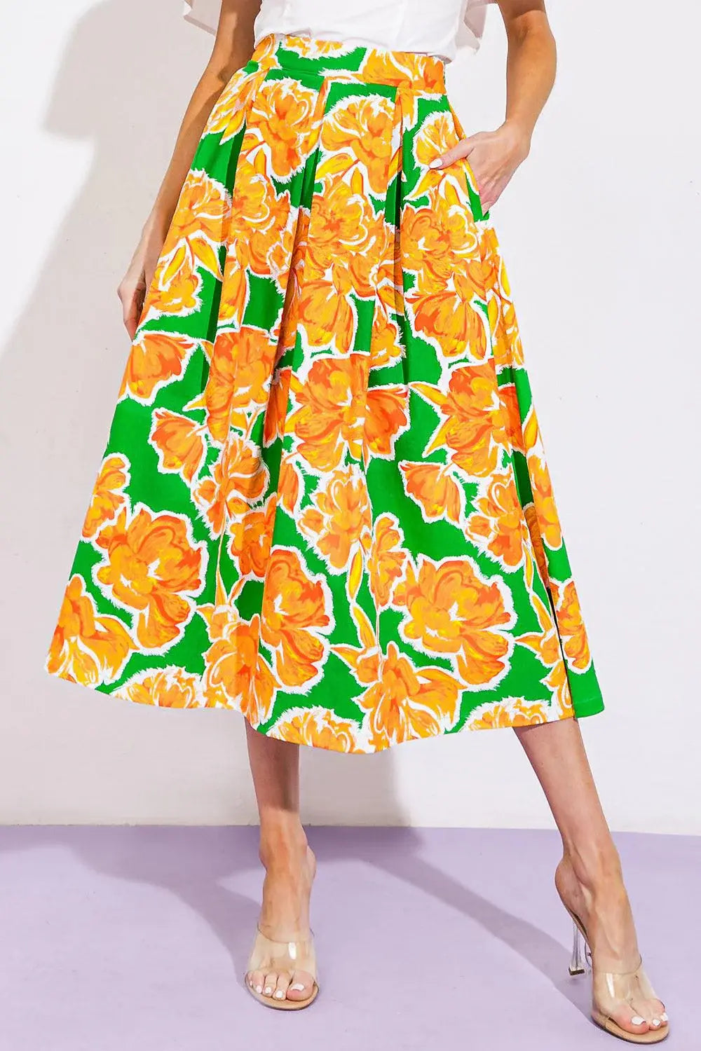 LIVE YOUR TRUTH WOVEN SKIRT - Flying Tomato - Flyclothing LLC