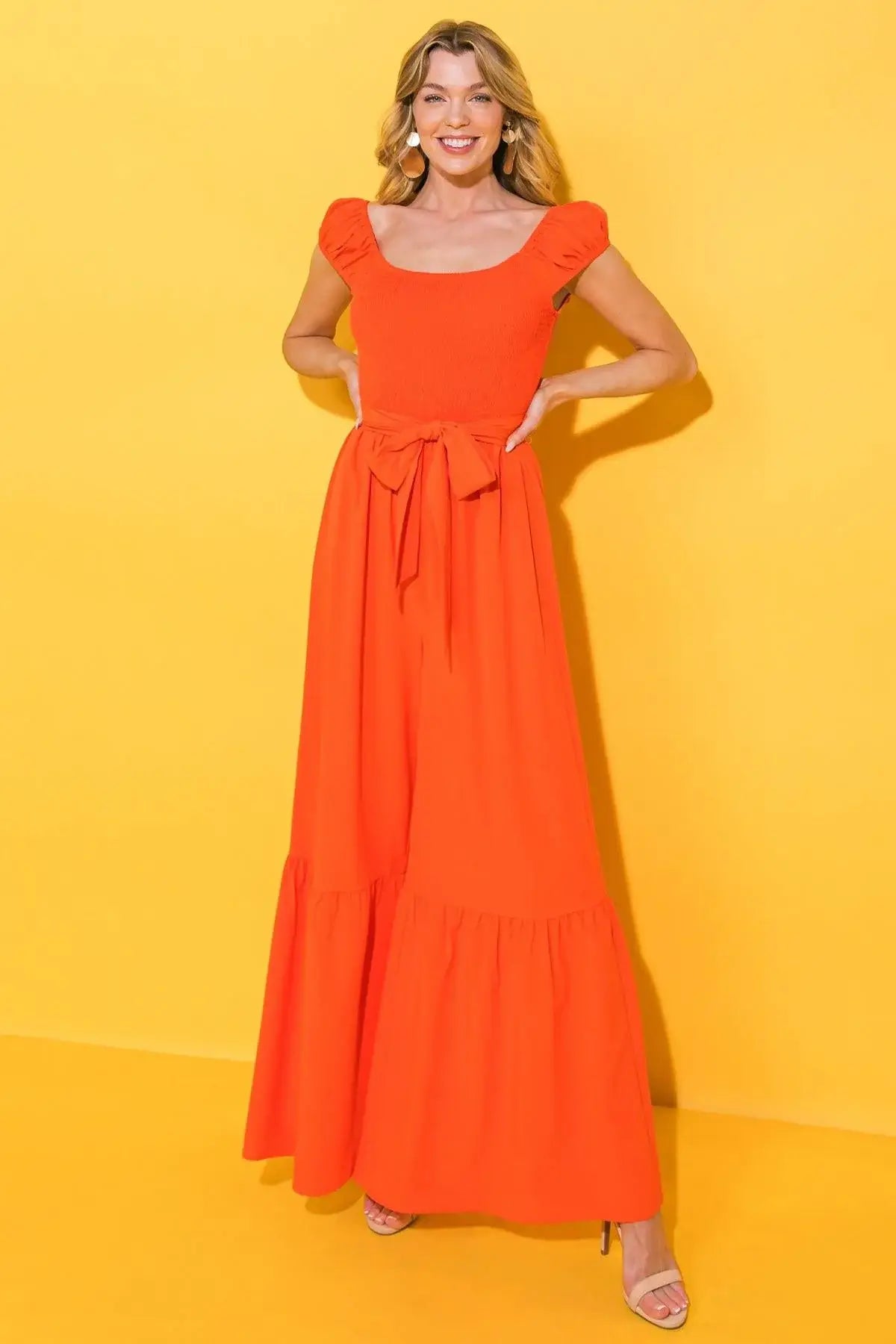 SMILE AFTERNOON IN WOVEN JUMPSUIT - Flying Tomato - Flyclothing LLC