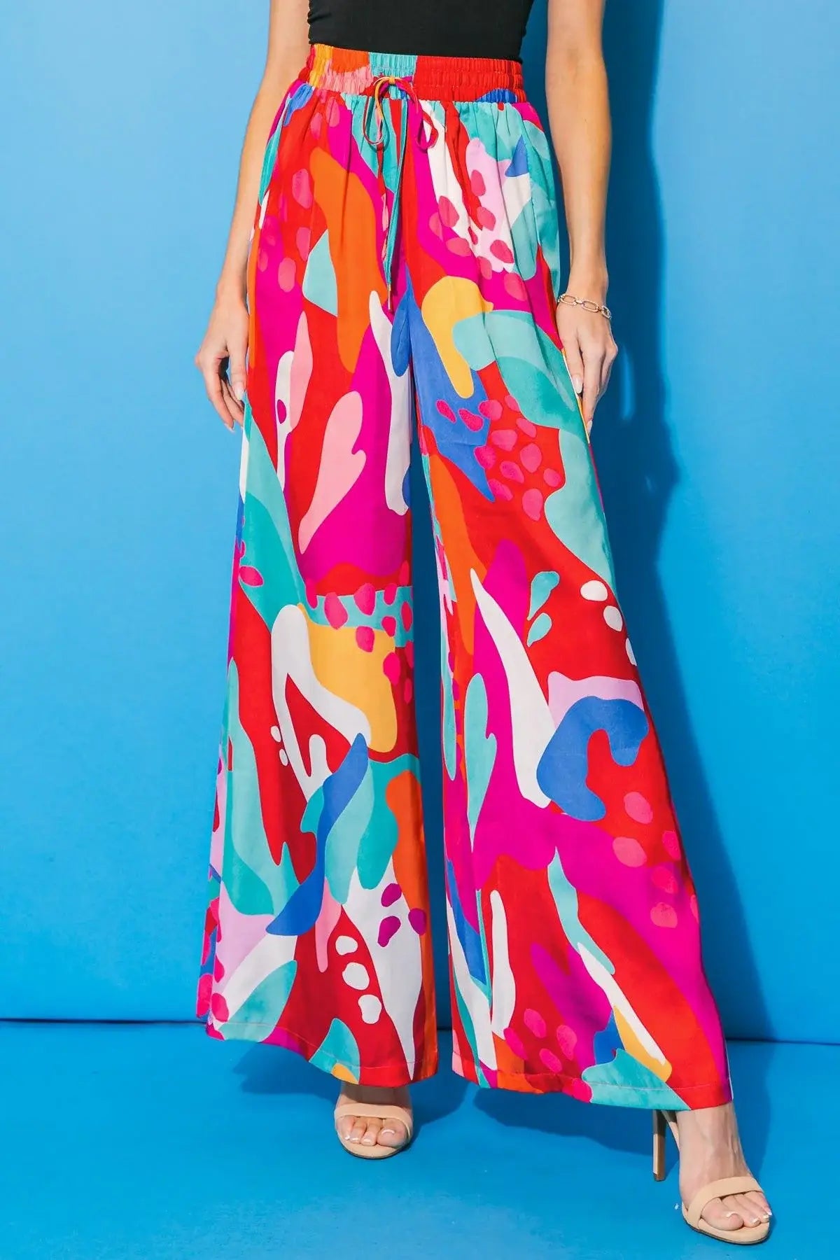 CANCUN GETAWAY SATIN PANTS - Flying Tomato - Flyclothing LLC
