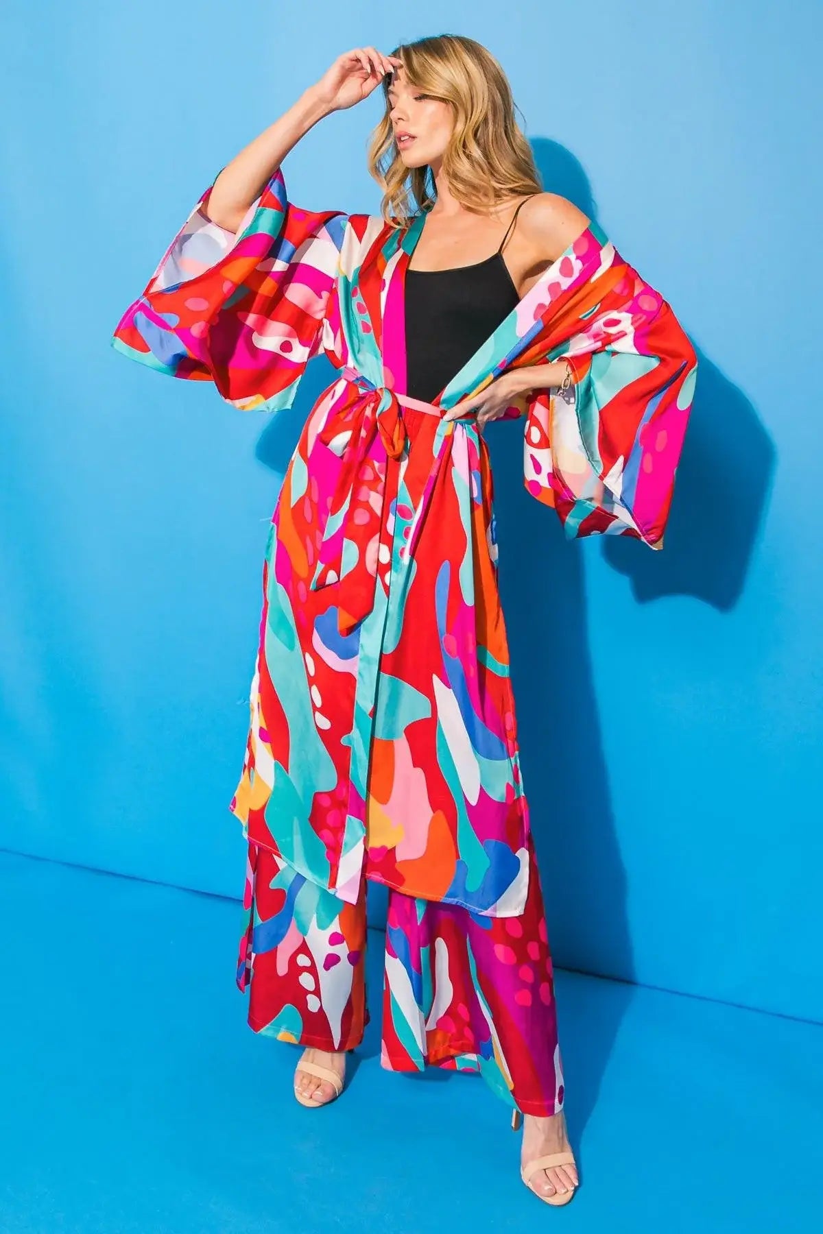 CANCUN GETAWAY SATIN PANTS - Flying Tomato - Flyclothing LLC